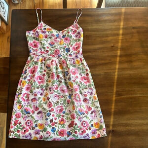 Madewell Floral Silk Cami Dress - Size 0
